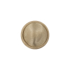 Ivory Satin Covered Domed Silk and Metal Sew On Button - 25L/16mm - Detail | Mood Fabrics
