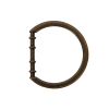 Bronze Cast Metal Rounded D-Ring - 25mm | Mood Fabrics