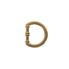 Matte Gold Cast Metal Rounded D-Ring - 15mm | Mood Fabrics