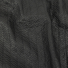 Black Faux Leather Chevron Quilted Coating | Mood Fabrics