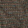 Italian Army Green, Yellow and Hot Pink Stripes Boucled Wool Sweater Knit | Mood Fabrics
