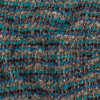 Turquoise, Blue, and Gray Loopy Wool Sweater Knit | Mood Fabrics