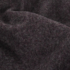 Charcoal and Gothic Grape Heathered Brushed Wool Coating - Detail | Mood Fabrics