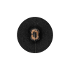 Italian Chocolate Plum and Canteen Weathered Faux Leather Shank Back Button - 34L/21.5mm - Detail | Mood Fabrics