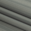 Cool Gray Satin-Faced Twill Stripes Stretch Polyester Suiting with Metallic White Pinstripes - Folded | Mood Fabrics