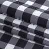 Phantom and White Checkered Caye UV Protective Compression Swimwear Tricot with Aloe Vera Microcapsules - Folded | Mood Fabrics