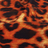 Orange Cheetah Spots Caye UV Protective Compression Swimwear Tricot with Aloe Vera Microcapsules - Detail | Mood Fabrics