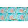 Blue, Green and Orange Tie Dye Caye UV Protective Compression Swimwear Tricot with Aloe Vera Microcapsules - Full | Mood Fabrics