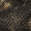 Mood Exclusive Metallic Gold and Black Tiny Diamonds Quilted Luxury Brocade - Detail | Mood Fabrics