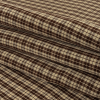 Brown and Crystal Gray Plaid Linen and Rayon Woven - Folded | Mood Fabrics