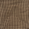 Brown and Crystal Gray Plaid Linen and Rayon Woven | Mood Fabrics