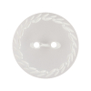 Translucent Frosted Glass-like Button with Star White Etched Rim - 44L/28mm | Mood Fabrics