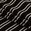 Black and White Striped Stretch Modal Jersey - Folded | Mood Fabrics