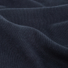 Dark Sapphire Tubular Cotton 1x1 Rib Knit - Detail | Mood Fabrics