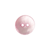 Crocus Pink Moon Shallow Plate 2-Hole Plastic Button - 24L/15mm - Detail | Mood Fabrics