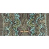 Blue, Green and Brown Classical Abstractions Silk Chiffon - Full | Mood Fabrics