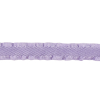 Lavender Twill Ribbon with Ruffled Grosgrain Borders - 0.625 - Detail | Mood Fabrics