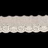 Ivory Embroidered Roses and Eyelets Trim - 1.25 - Detail | Mood Fabrics