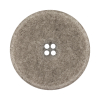 Italian Matte White and Gray Speckled 4-Hole Jacket Button - 54L/34mm - Detail | Mood Fabrics