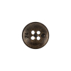 Italian Hint of Gold Bronze Shallow Plate 4-Hole Metal Look Coat Button - 24L/15mm - Detail | Mood Fabrics