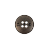 Italian Bronze Shallow Plate 4-Hole Metal Look Coat Button - 24L/15mm - Detail | Mood Fabrics