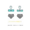 Juliana Bikini Sirena Sewing Pattern - Folded | Mood Fabrics