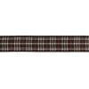 Meteorite, Red and White Plaid Woven Ribbon - 0.625 - Detail | Mood Fabrics