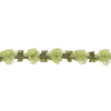 Olive and Lime Organza Ribbon Flowers Trim - 0.5 - Detail | Mood Fabrics