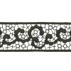 Forest Green Abstract Vines Venise Lace Trim - 1.5 - Detail | Mood Fabrics