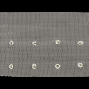 Silver Rhinestones on White Mesh Trimming - 2.75 - Detail | Mood Fabrics