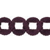 Eggplant Braided Circle Chain Trim - 1 - Detail | Mood Fabrics