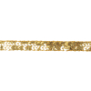 Metallic Gold Two Row Baby Sequins Trim - 0.375 - Detail | Mood Fabrics