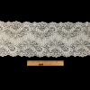 White and Iridescent Beaded and Sequined Floral Stretch Lace Trim - 6" - Full | Mood Fabrics