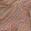 Metallic Gold, Silver and Pink Contour Lines Luxury Brocade - Detail | Mood Fabrics