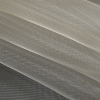 Greige Stiff Mesh-Like Polyester Organza - Folded | Mood Fabrics