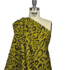 Metallic Black and Mustard Animal Spots Luxury Brocade - Spiral | Mood Fabrics