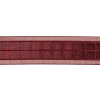 Wine Red Windowpane Checks and Sheer Borders Woven Ribbon - 1 - Detail | Mood Fabrics