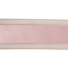 Pale Pink Woven Ribbon with Sheer Organza Borders - 1.5 - Detail | Mood Fabrics