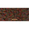 Red Orange, Lime and Heathered Gray Floral Fuzzy Wool Knit - Full | Mood Fabrics