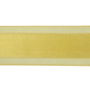 Yellow Woven Ribbon with Sheer Organza Borders - 1.5 - Detail | Mood Fabrics