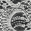 White Leaves and Blossoms Lace Trim - 5" - Detail | Mood Fabrics