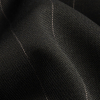 Dark Navy and Gray Pinstriped Wool Suiting - Detail | Mood Fabrics