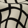 Ralph Lauren Black and White Windowpane Checks Rayon Crepe - Detail | Mood Fabrics