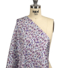 Purple, Hollyhock, and Baby Blue Tiny Flowers Cotton Shirting - Spiral | Mood Fabrics