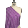 Purple and White Striped Cotton Twill - Spiral | Mood Fabrics