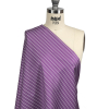 Purple and White Striped Cotton Shirting - Spiral | Mood Fabrics