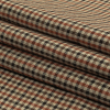 Brown, Red and Black Tattersall Check Twill Cotton Shirting - Folded | Mood Fabrics