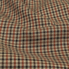 Brown, Red and Black Tattersall Check Twill Cotton Shirting - Detail | Mood Fabrics