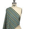 Green, Purple and Yellow Subtle Plaid Stripes Cotton Shirting - Spiral | Mood Fabrics