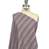 Zinfandel and White Diamond Stripes and Checks Cotton Jacquard - Spiral | Mood Fabrics